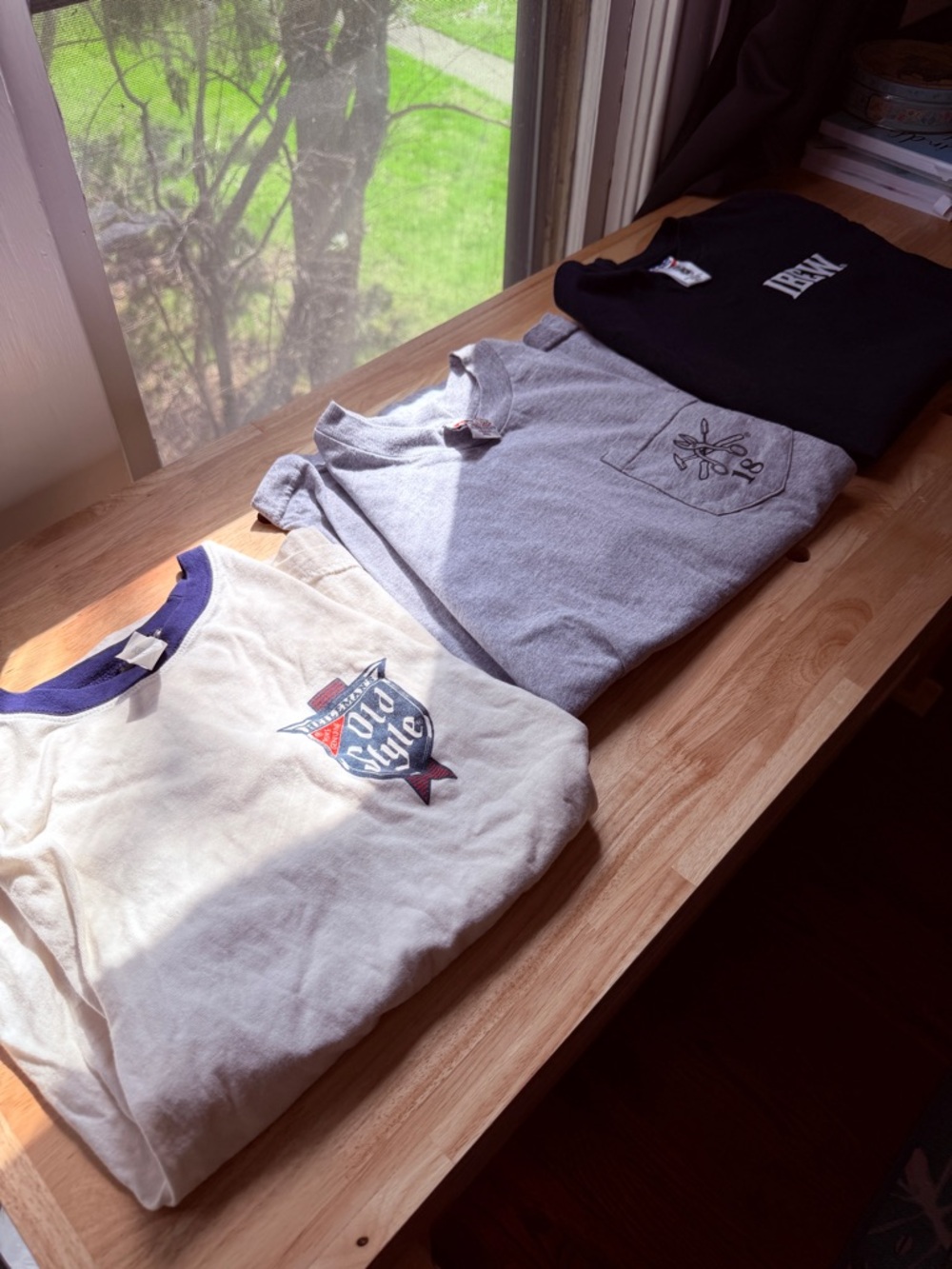 Lot of 3 S Midwest labor / beer t-shirts Old Style, Sheet Metal Workers, IBEW